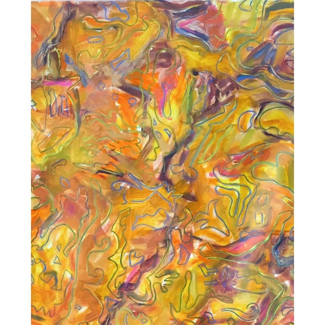 Contemporary Amber — 60 X 48 For Sale - Image 3 of 5