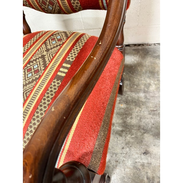 Vintage Open Arm English Chair For Sale - Image 9 of 11