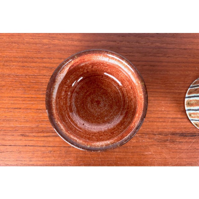 Mid-Century Modern German Studio Pottery Small Jug and Bowl by Monika Maetzel, 1960s, Set of 2 For Sale - Image 13 of 18