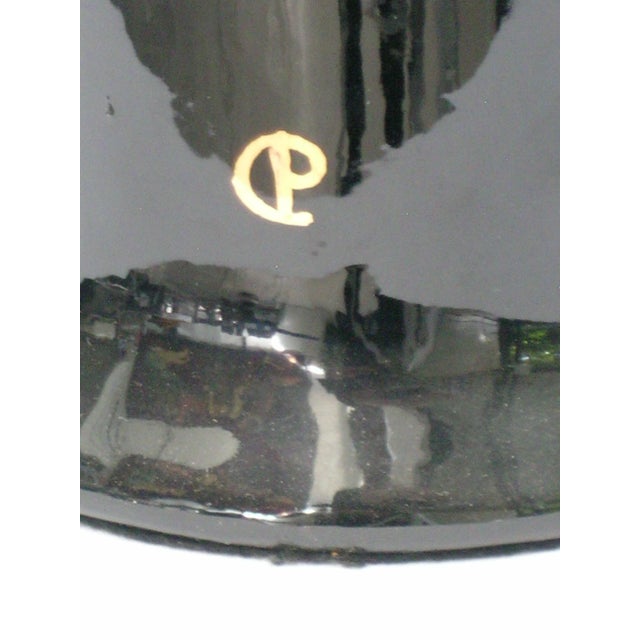 Ceramic 1990s "Art Deco" Style Hand Painted Ceramic Vase After Erte For Sale - Image 7 of 11