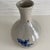 Rustic Antique Ceramic Bottle Vase With Cobalt Blue Blossom Vine Motif For Sale - Image 3 of 12
