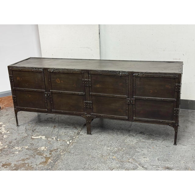 Restoration Hardware Industrial Tool Chest Sideboard For Sale In San Francisco - Image 6 of 12