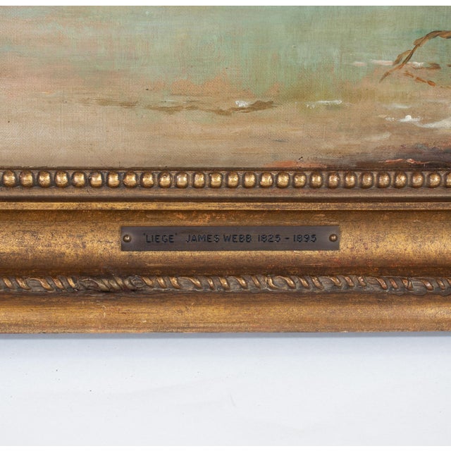 19th Century Oil on Canvas Attributed to James Webb (British 1825-1895) of the Liege For Sale - Image 12 of 12