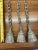 Set Of 3 antique Zinc-Coated Iron Tassels On Chains with beautiful patina. I imagine these are architectural salvage and...