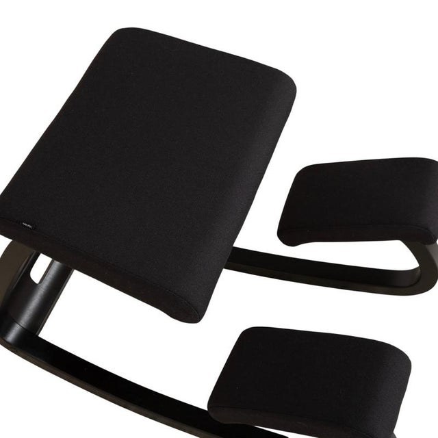 Black Ash and Fabric Variable Stool from Varier For Sale - Image 5 of 12