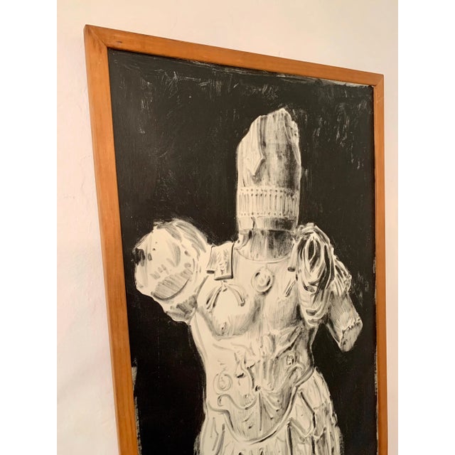 This amazing whimsical painting of a Roman Soldier with a Fountain Pen head. The artist, Pier Gustafson, thought it would...