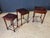 Antique Hand-Crafted Mahogany Nesting Tables With Leather Tops, 1910 For Sale - Image 12 of 17