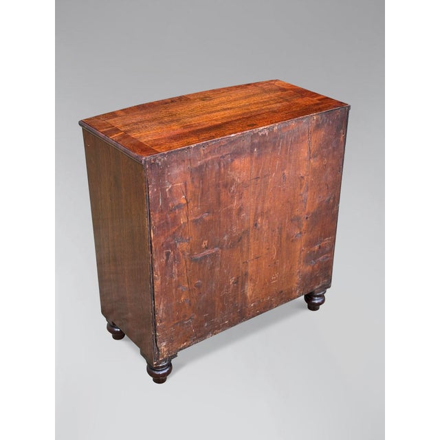 19th Century Miniature Mahogany Chest of Drawers, 1850s For Sale - Image 3 of 7