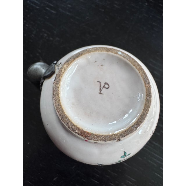 Antique Earthenware Inkwell by Veuve Perrin, 1700s For Sale - Image 4 of 10