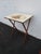 Scheibe Mid Century Folding Wooden Tv Trays Floral Top 4pc Set With Stand 6896 For Sale - Image 12 of 18