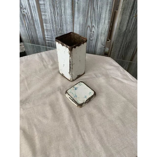 1950s Enamel Flour Container, 1950s For Sale - Image 5 of 10