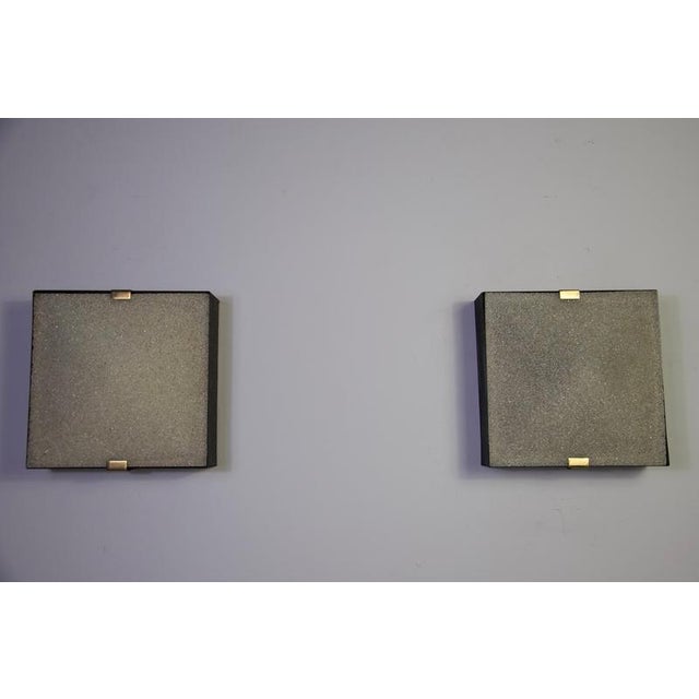 1960s Mid-Century Square Flush Mounts, Italy, 1960s, Set of 2 For Sale - Image 5 of 15