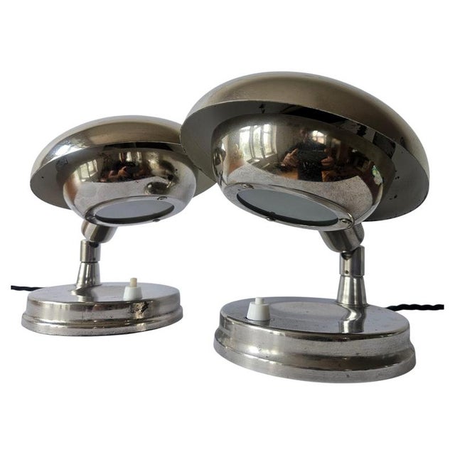 Art Deco Bauhaus Chrome Table Lamps by Franta Anyz, 1930s, Set of 2 For Sale - Image 16 of 16