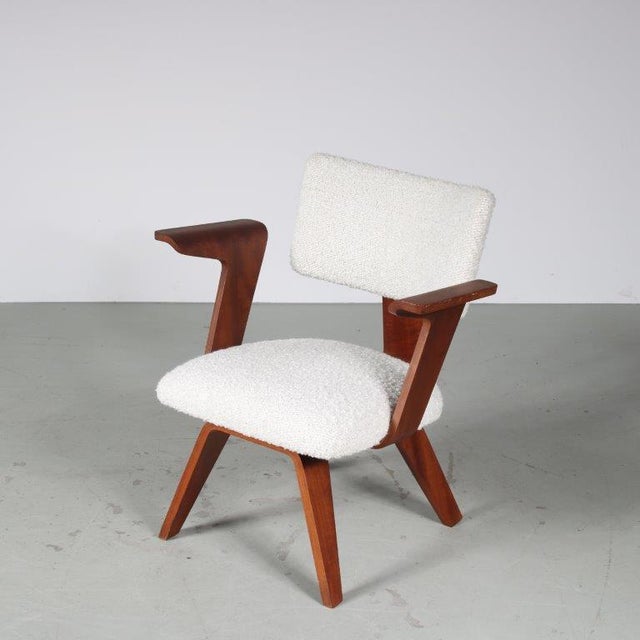 Mid 20th Century Easy Chair by Cor Alons for De Boer Gouda, Netherlands, 1950 For Sale - Image 5 of 18