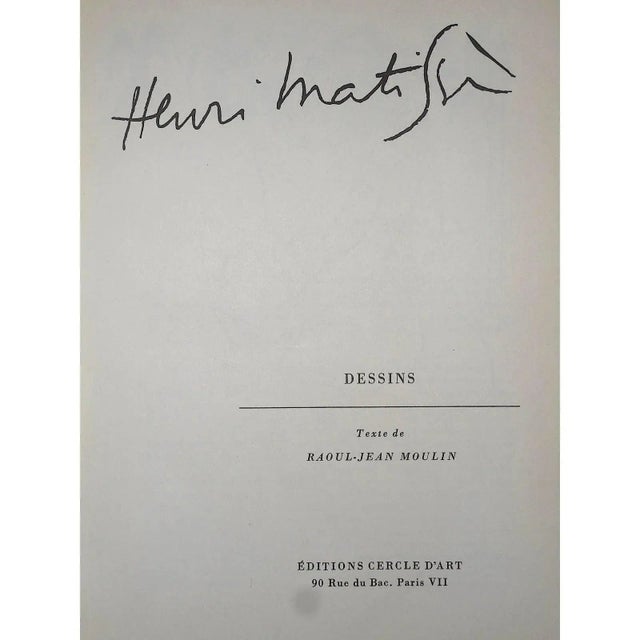 Henri Matisse Vintage Signed 20th Century Henri Matisse Seated Woman Lithograph For Sale - Image 4 of 5