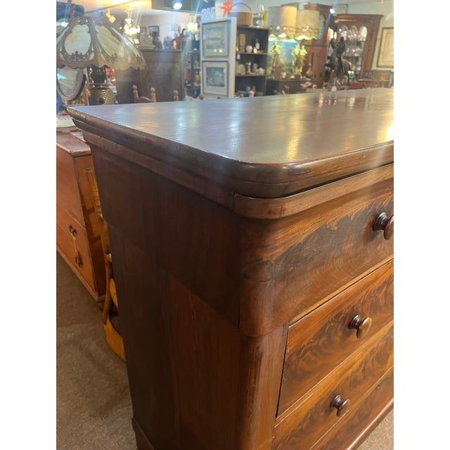 19th Century Flamed Mahogany Large Chest of Drawers For Sale - Image 11 of 11