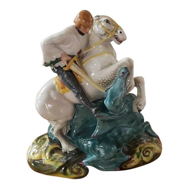 Vintage Royal Doulton St. George Figurine, Signed by Michael Doulton, England For Sale
