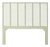 Liam Headboard Double - Celery Green For Sale