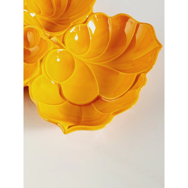 1950s Mid Century Usa Pottery Chip & Dip Platter For Sale - Image 5 of 11