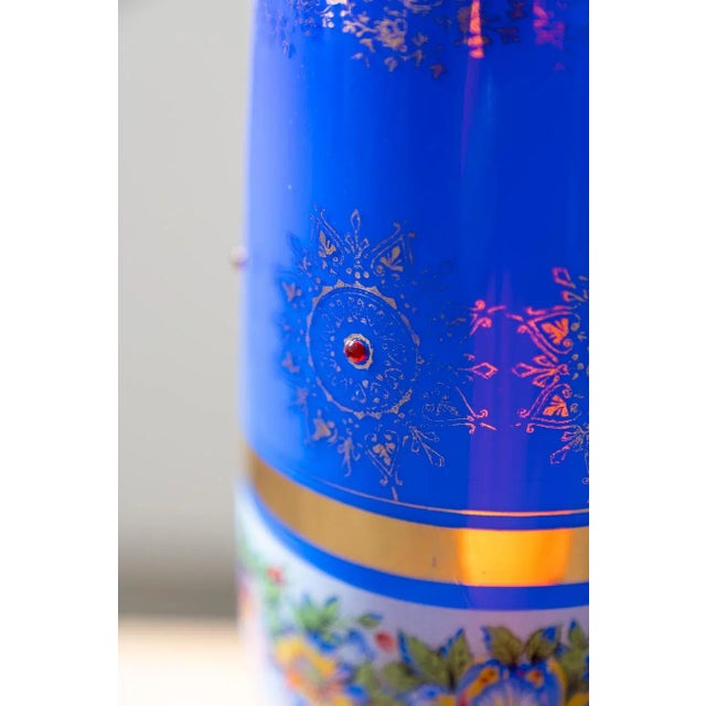 Vintage Cobalt Blue Glass Vase, 1970s For Sale - Image 6 of 9