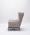 Contemporary Lavender Birch Leather Wing Chair and Ottoman For Sale - Image 3 of 15