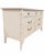 Chinoiserie Vintage Chinoiserie Faux Bamboo Dresser in Ivory Lacquer With Brass Hardware For Sale - Image 3 of 7