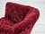 Vintage Danish Chair in Red Cotton and Wool Fabric, 1950s For Sale - Image 14 of 18