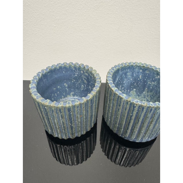 Arne Bang Arne Bang Denmark 1940 Pair of Stoneware Vases For Sale - Image 4 of 11