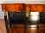 1920s Antique French Empire Flame Mahogany Mirror Back Console Table For Sale - Image 9 of 18