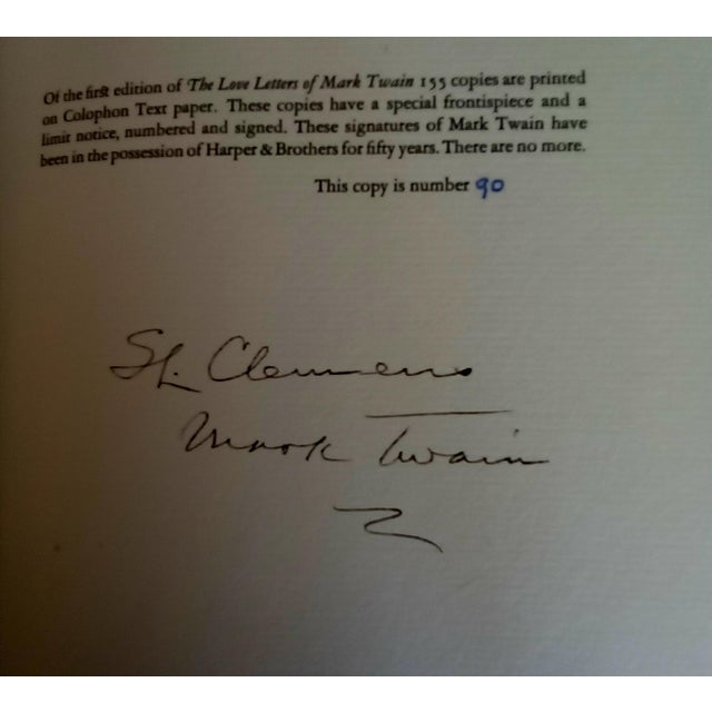 20th Century Mark Twain ,Autographed Limited Edition ,"The Love Letters ". For Sale - Image 9 of 13