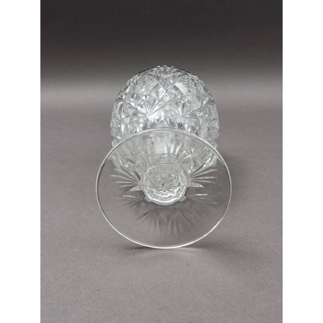 Mid 20th Century St. Louis France Florence Pineapple Cut Crystal Wine Decanter With Stopper For Sale - Image 9 of 10