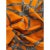 Modern Framed Hermès Silk Scarf "Ruban Bolduc" 1983 - Orange Gold Frame For Sale - Image 3 of 5