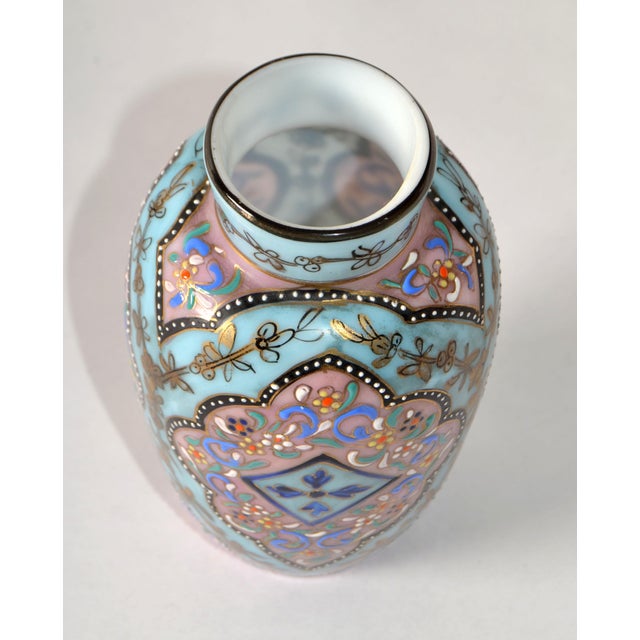 Early 20th Century Thomas Webb England Moroccan Enameled Art Glass Vase For Sale - Image 12 of 12