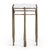 Contemporary Luna White Marble & Brass Finish Side Table For Sale - Image 3 of 6