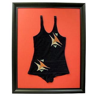 Vintage Framed Child Bathing Suit For Sale