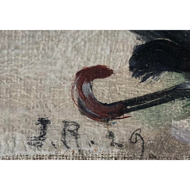 John Reitz, Promenade d'amoureux, 1929, Oil on Canvas For Sale - Image 4 of 9