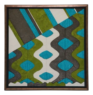 Vintage Painting in Lime, Clay, Plaster and Waxed Concrete by Véronique Lamothe