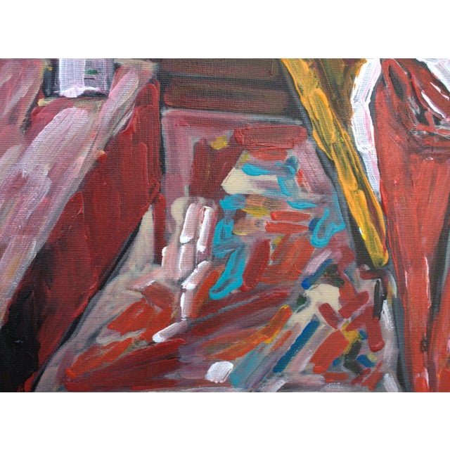 Textile Natalia Vypritskaia, By the Window, 2026, Acrylic on Canvas For Sale - Image 7 of 9