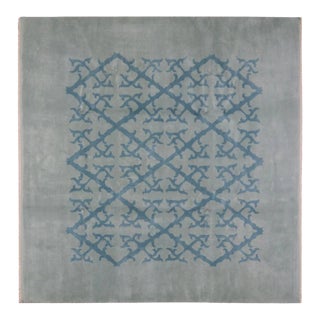 Vintage Chinese Art Deco Hand Knotted Wool Rug,10' X 9'9" For Sale