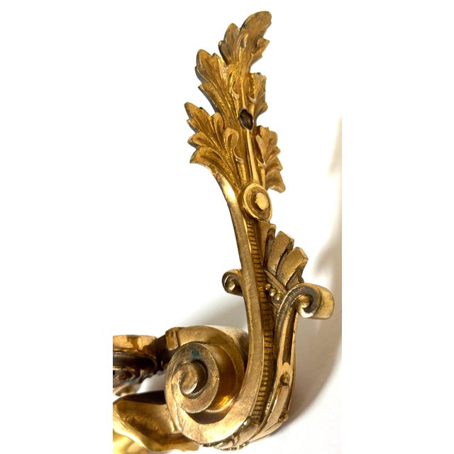 Pair Napoleon III Fire-Gilt Ormolu Curtain Tiebacks with Classical Female Busts For Sale - Image 18 of 18