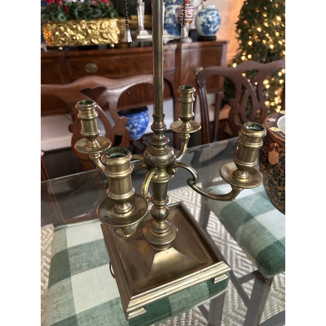 1970s Vintage Chapman Brass Bouillotte Lamp For Sale - Image 5 of 9