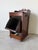 Antique Edwardian Carved Wood Purdonium / Bedside Cabinet With Brass Hardware For Sale - Image 4 of 13