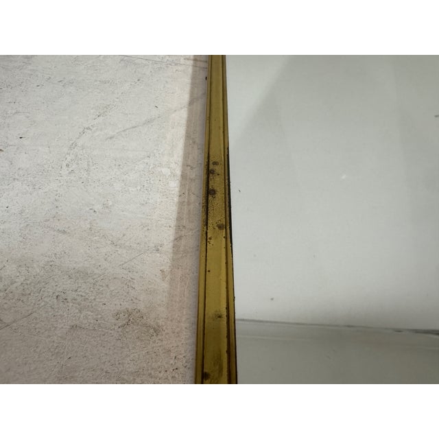 Goldenrod Vintage Brass Mirror by Munchner Zierspiegel, 1960s For Sale - Image 8 of 13