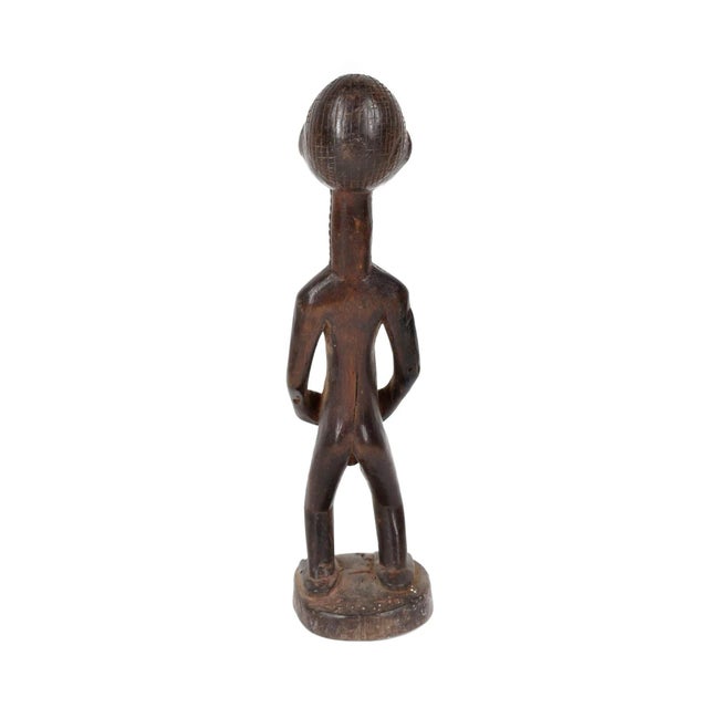 Early 20th Century Tabwa Female Figure with Scarified Body For Sale - Image 4 of 5
