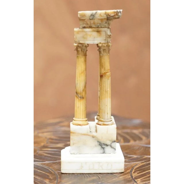Antique Victorian Marble Roman Ruins Grand Tour Statue Sculpture Columns Pillars For Sale - Image 5 of 11