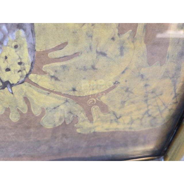 Monumental African Batik Leopard Panels from Babo, 1977, Set of 2 For Sale - Image 7 of 15