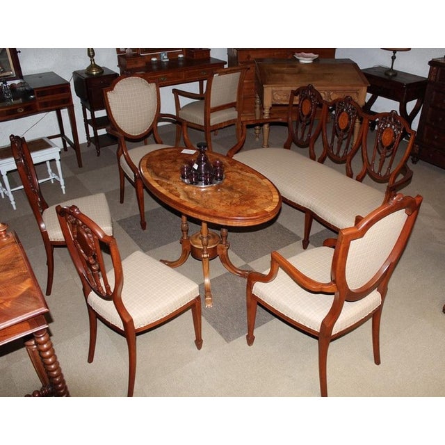 1930s English Mahogany Living Room Set, 1930s, Set of 5 For Sale - Image 5 of 14