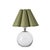 Regina Andrew Giorgio Crystal Mini Lamp, Polished Nickel with Olive Scalloped Shade For Sale In Detroit - Image 6 of 6
