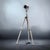 Metal Vintage English Aluminum Tripod Theater Spotlight from Gitzo, France, 1950s For Sale - Image 7 of 18