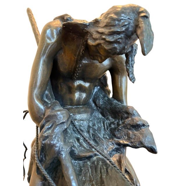 American 1960s Substantial Bronze Sculpture, End of the Trail, James Earle Fraser 1876-1953 For Sale - Image 3 of 7